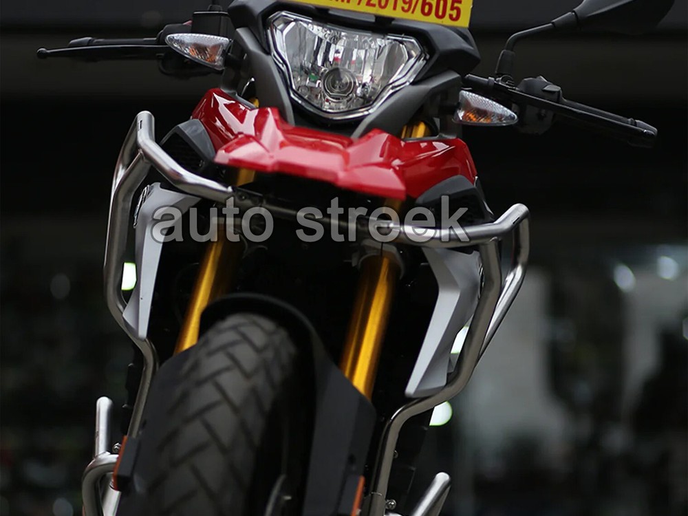 For BMW G310 GS UPPER CRASH GUARD PAIR SILVER