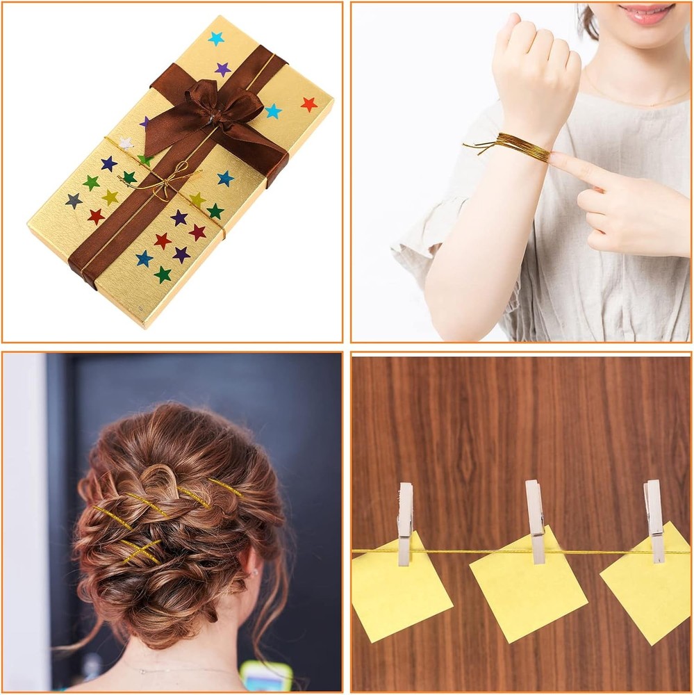 4 Pieces 5M Hair Strings for Braids Hair Accessory String, Hair Wrap String Drea