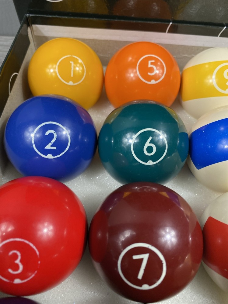 Aramith Continental Pool Balls Complete Set With Box 2-1/4” Billiards