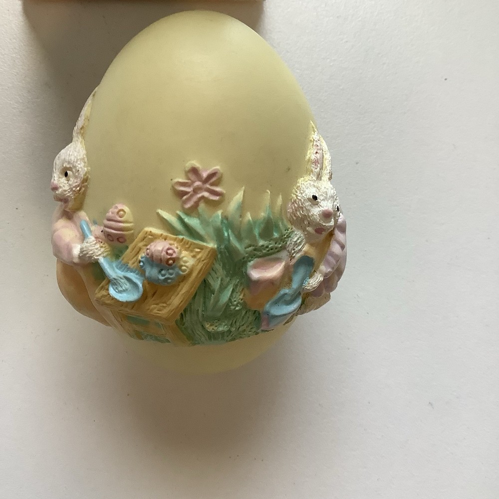 4 Decorative Easter Bunnies One Bunny Egg By Russ Three Bunny Figurines