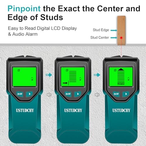 Stud Finder - 5 in 1 Electronic Stud Finder Wall Scanner, Stud Peacock Blue
