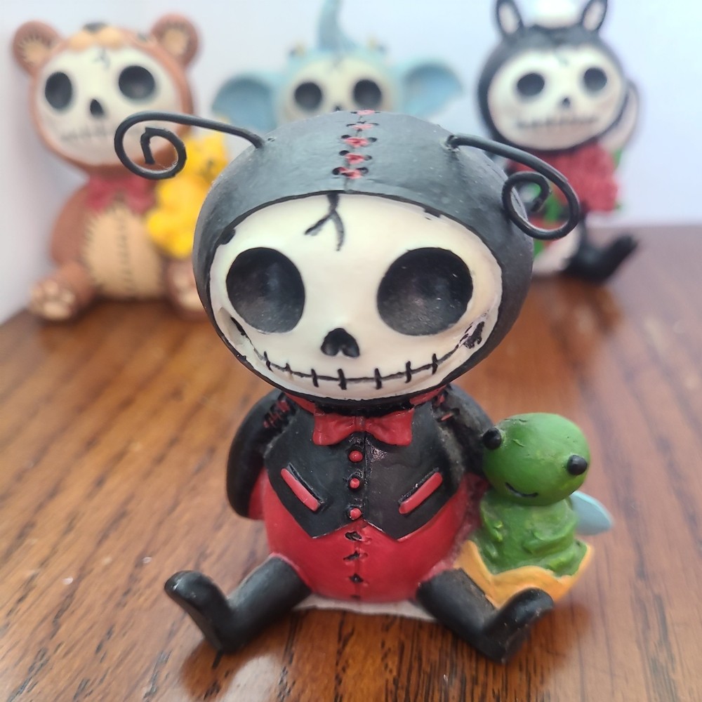 Furrybones Honey Bear Elephant Skunk Ladybug Penguin Lot 2