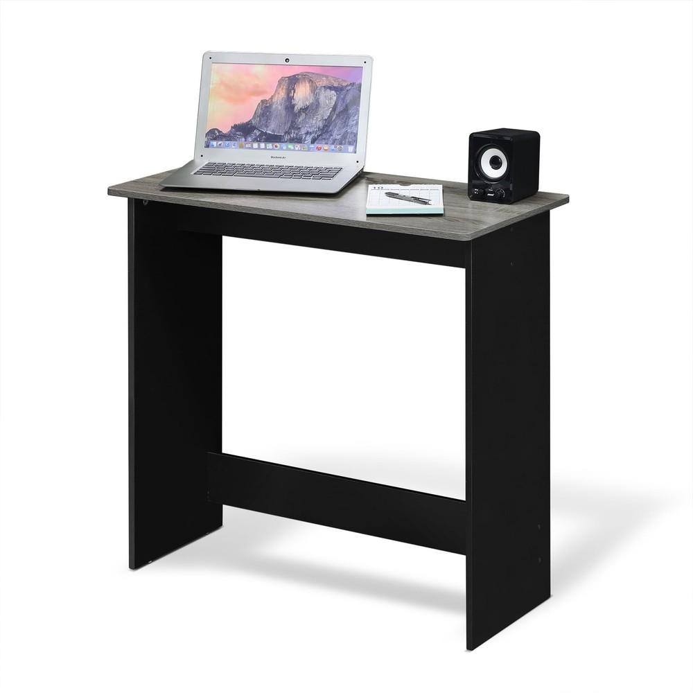 Simplistic Study Table Columbia Walnut W Space Saving & Sturdy Construction
