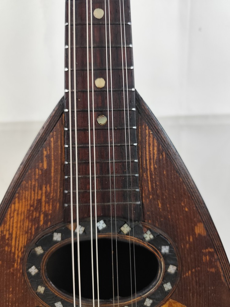 Very Rare Leonardo Cocchi 6 String Mandolin 1890 Milan Mandolin 曼陀林 만돌린マンドリン