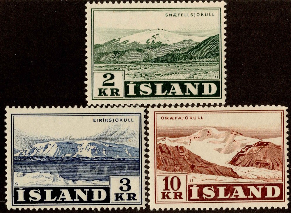 Iceland Scott 302-304 Mint never hinged.