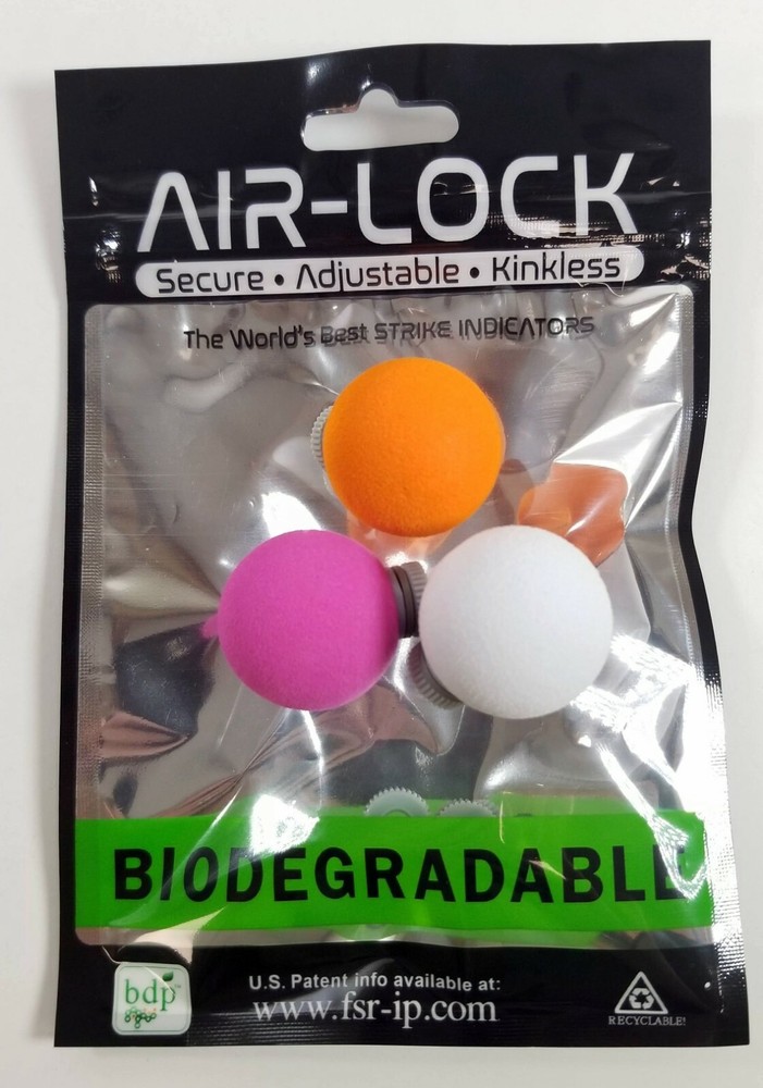Air-Lock Biodegradable Strike Indicators - 1 inch, 3-Pack - New