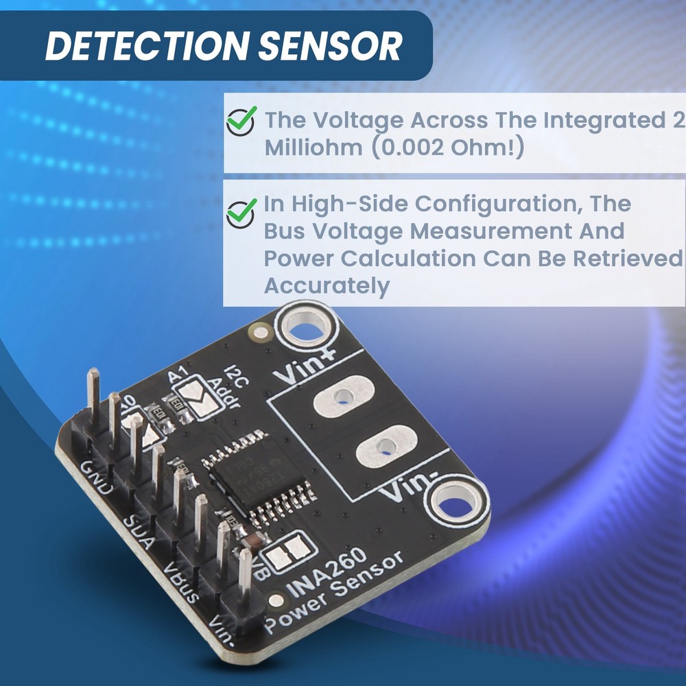 INA260 Detection Sensor Module High or Low Side Voltage Current Sensor3218