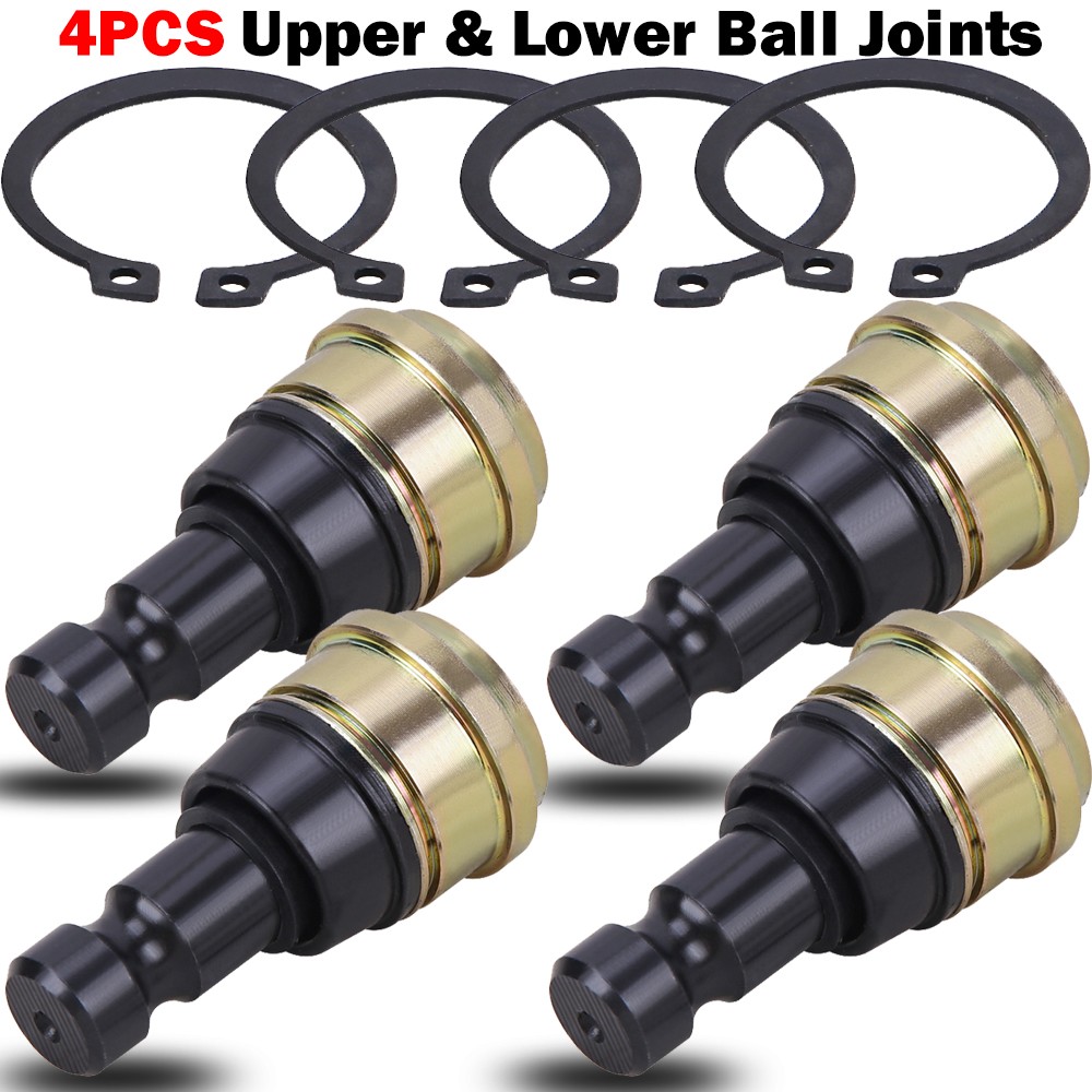 4 Pack Front Upper & Lower Ball Joints For Polaris Scrambler XP 850 2013-2015