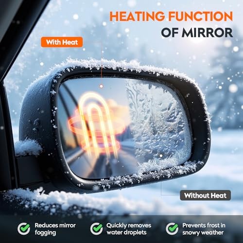 Driver Left Side Mirror Glass Fit For Chevy Avalanche For Driver Side (Left)