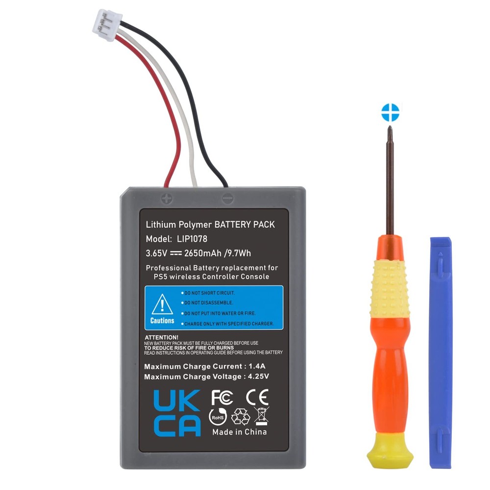 PS5 Controller Battery, 2650mAh LIP1708 Replacement Battery for Sony Playstat...