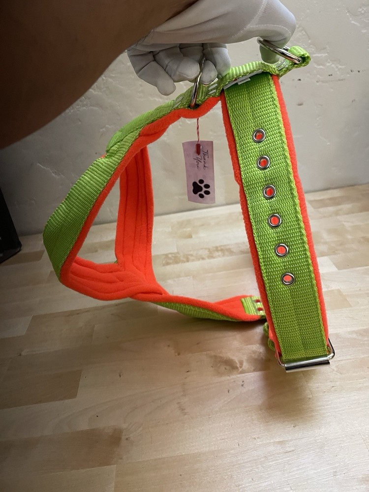 El Perro Harness Fleece Comfort Size Medium Fluorescent