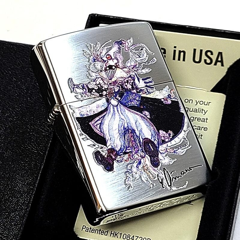 Zippo Yoshitaka Amano Final Fantasy Mage Double-sided processing Silver