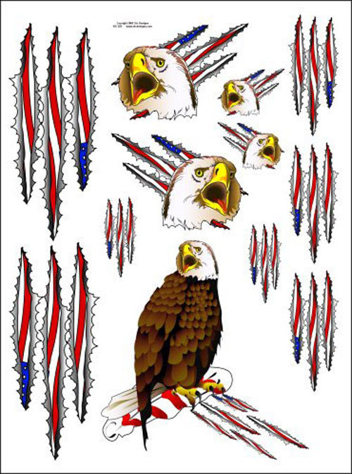 Sic Designs "Eagle" Sticker Sheet SIC025