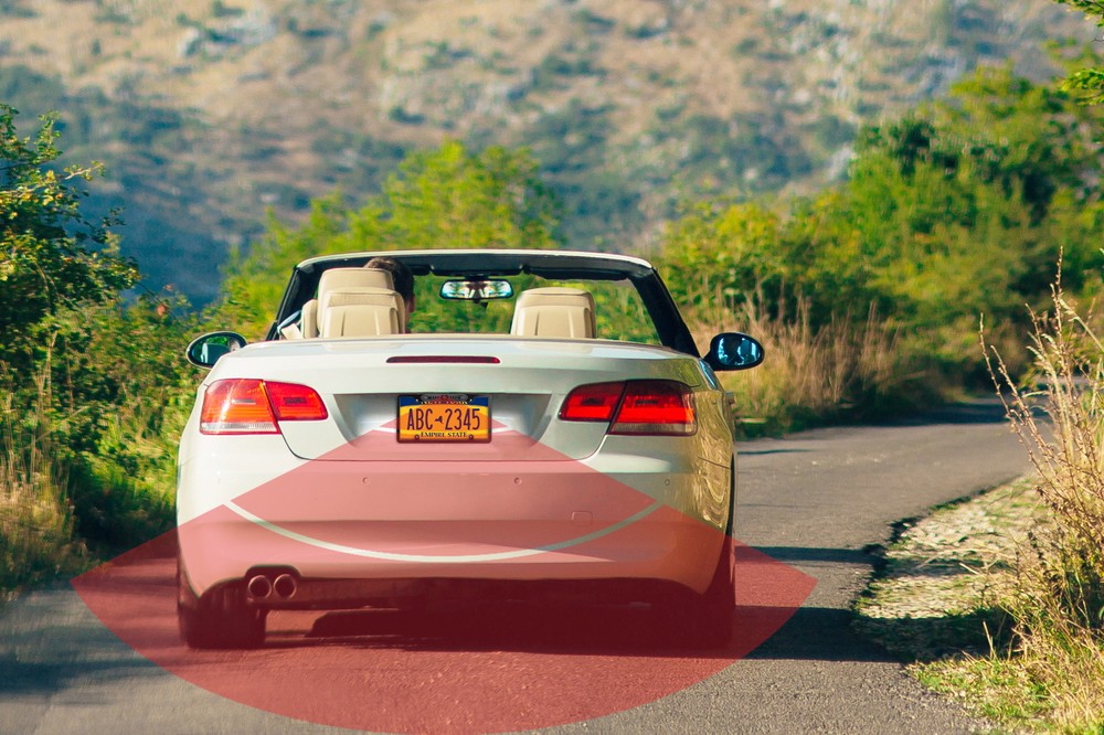 Enrock EAB256B License Plate Frame Rearview Camera (Parking Assist Function)