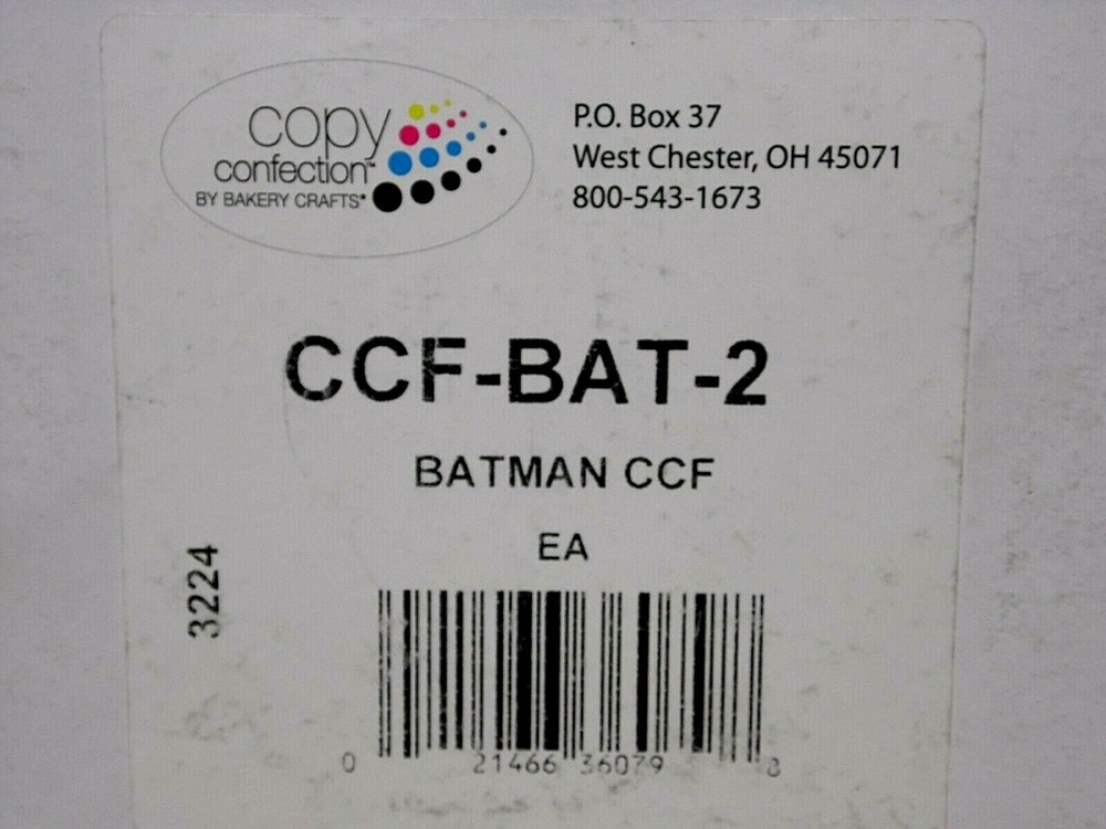 Copy Confection Cake Image Bakery Software BATMAN CCF-BAT-2 3224 Dark Knight