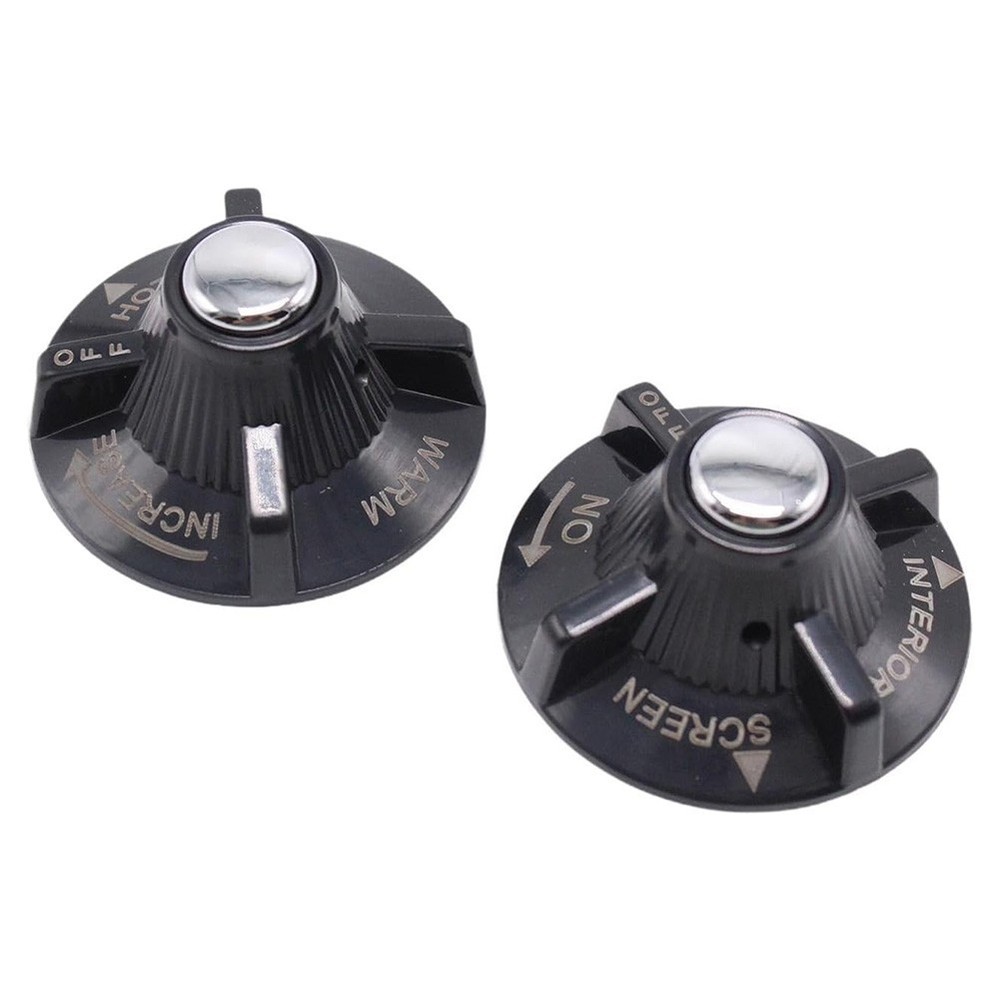 Heater and Air Control Knobs Set of 2 Replacement for MGB GT Chrome Bumper