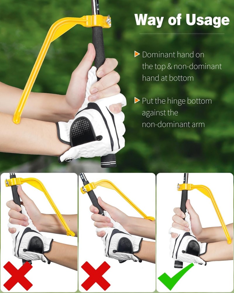 Golf Training Wrist Hinge Golf Swing Training Aid Swing Correcting Trainer To...