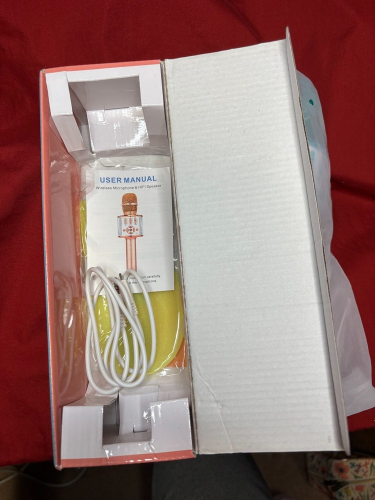 Karaoke Wireless Microphone - Blue in Color