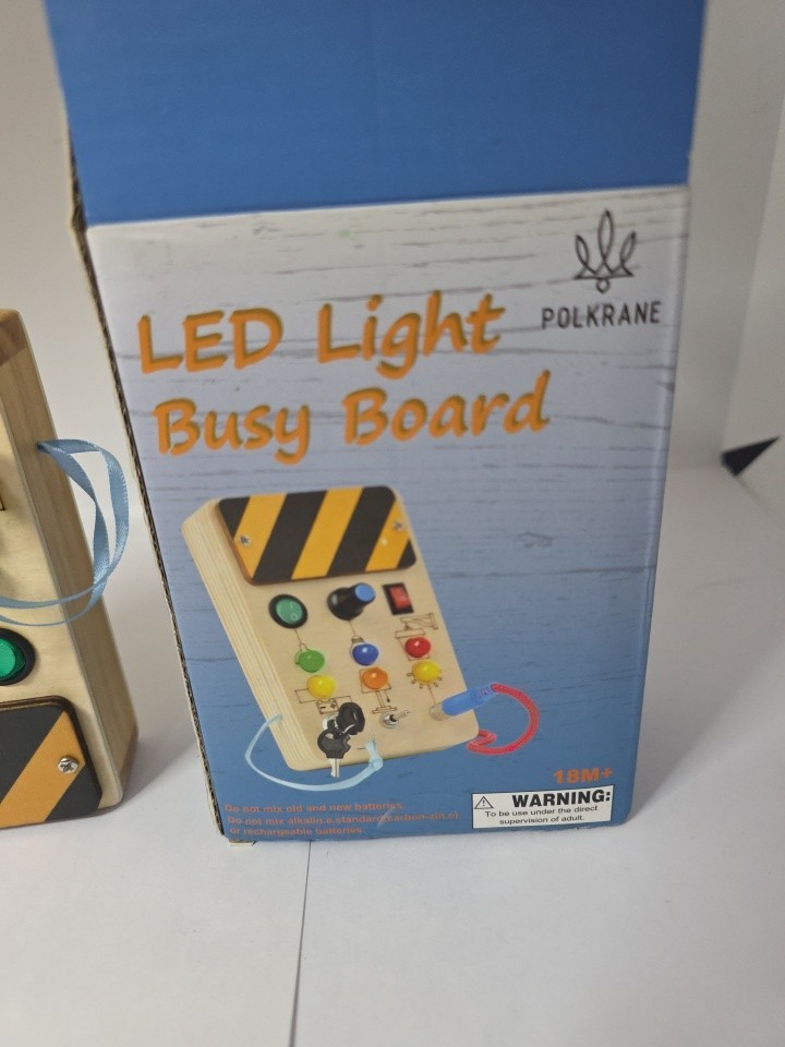 Polkrane LED Light Busy Board 18M+, Model MB-06 (Battery Include)