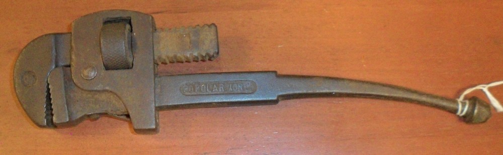 Vintage 12" MOORE DROP FORGING Pipe Monkey Wrench, Springfield, Massachusetts