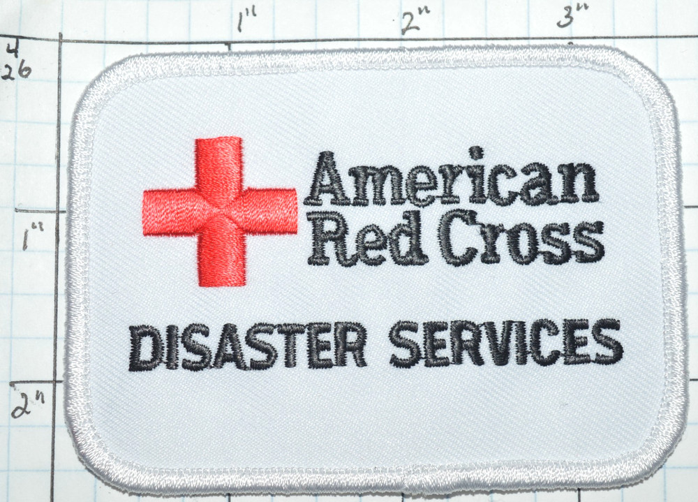 AMERICAN RED CROSS DISASTER SERVICES 3.5" PATCH