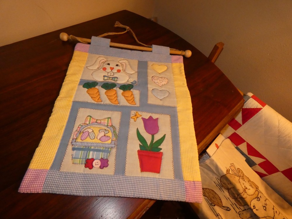 Easter Handmade Quilt Panel Wall Hanging