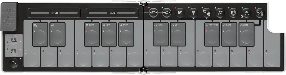 Korg nanoKEY Fold White Foldable Midi Keyboard Brand NEW