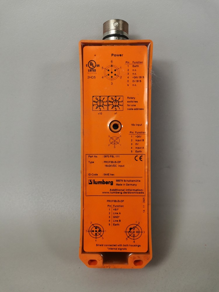 Lumberg 0970 PSL 111 PROFIBUS-DP