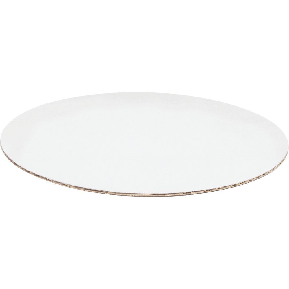 White Corrugated Pizza Circles - 12" Dia 100 per Case