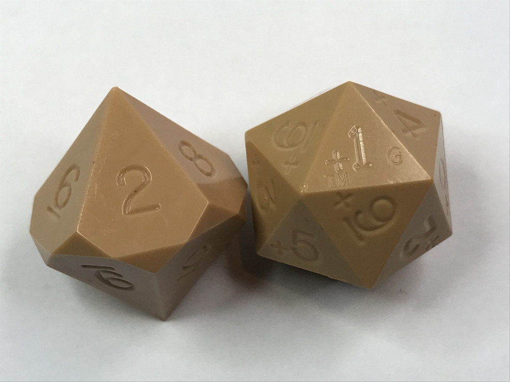 Dice Gamescience tan? d10 and d20 0-9  - Game Dice - oop