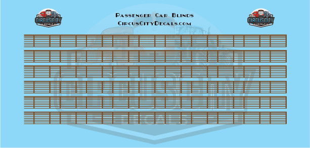 Venetian Blinds Brown O Scale
