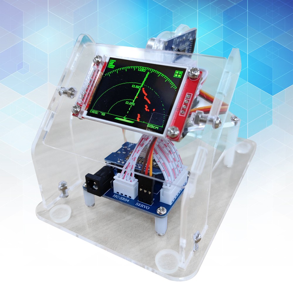 Mini Ultrasonic Radar + 1M Motor Range for Arduino Starter Kit Program Education