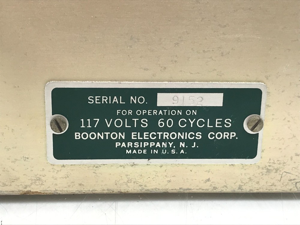 Boonton Electronics Corp. 91HR Sensitive RF Voltmeter