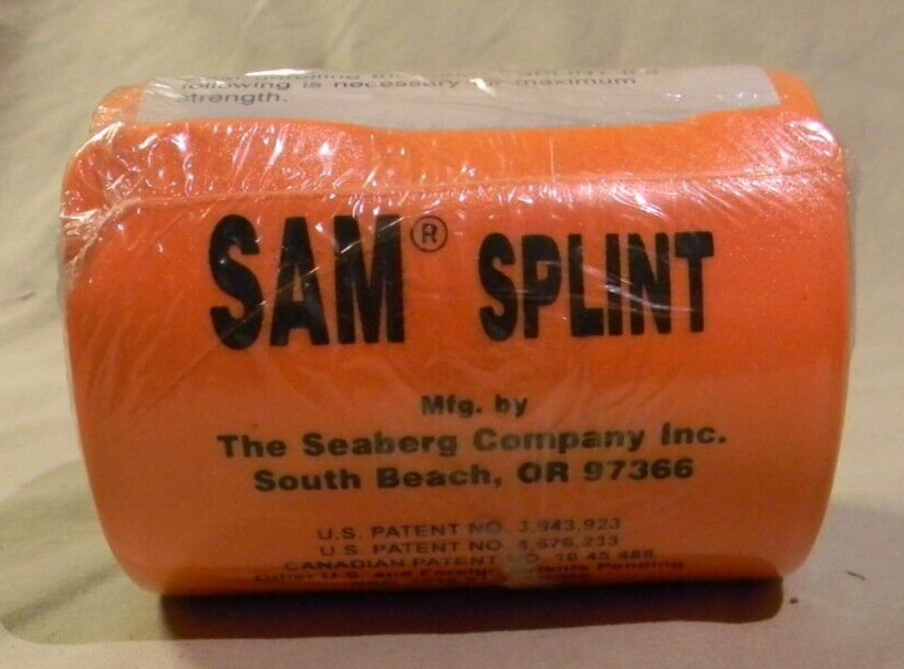 SAM® Splint 4" x 36" Flat Fold Orange/Blue Sprain Immobilization First Aid
