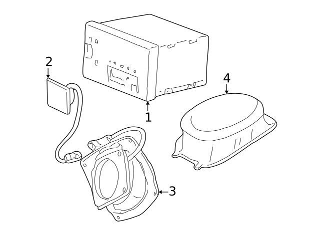 Genuine GM Front Dr Speaker 10329376