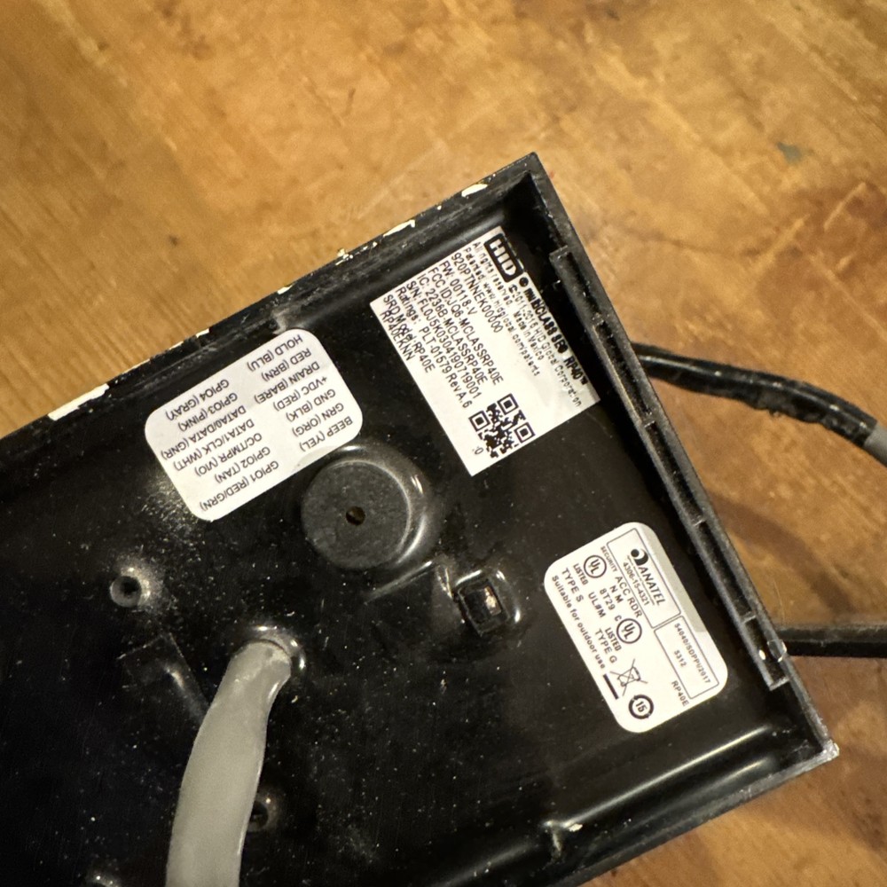 HID 920PTNNEK00000 multiCLASS RP40 Wall Switch Reader - Black Tested & Working