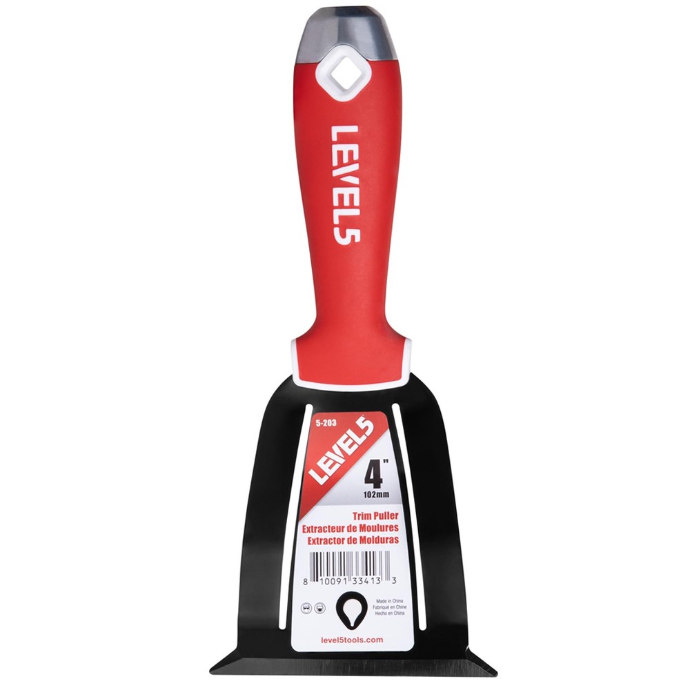 LEVEL5 4” Trim Puller & Multi-Tool | Baseboard and Removal, Caulk...