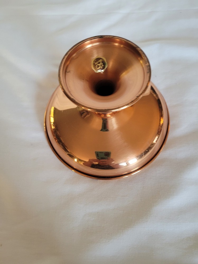 Coppercraft guild compote 4 1/4" tall, 7" diameter