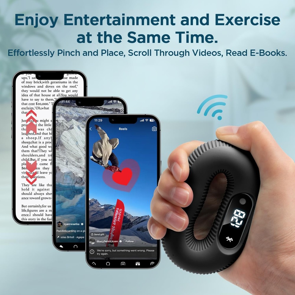 Smart Grip trainer, Supports Multiple Game Interaction and HID Mode Video Bro...