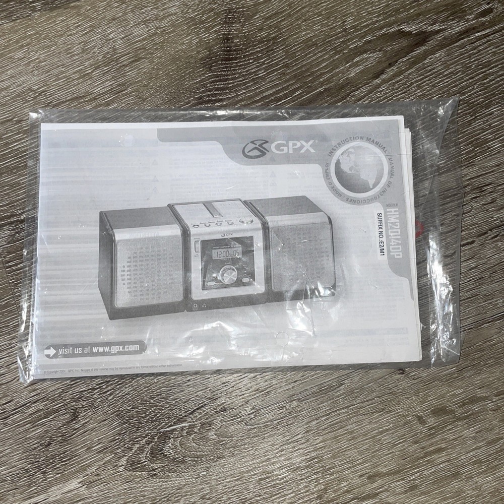 GPX Model HM2014DP Instruction Manual