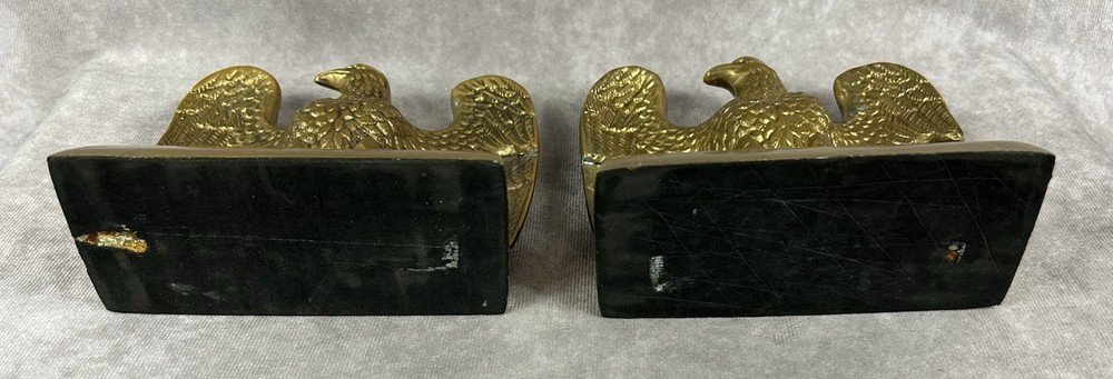 Vintage Brass Eagle Bookends 1960s