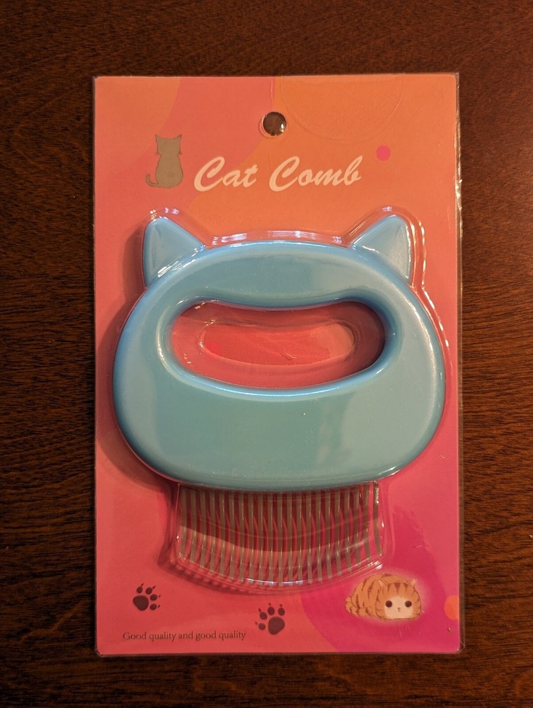 Cat Deshedding Comb Massaging Shell Brush Hair Removal Tool