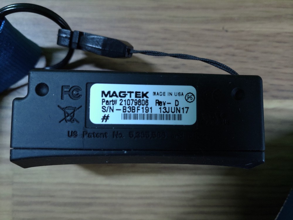 Magtek 21079806 Card Reader Black NO CABLE