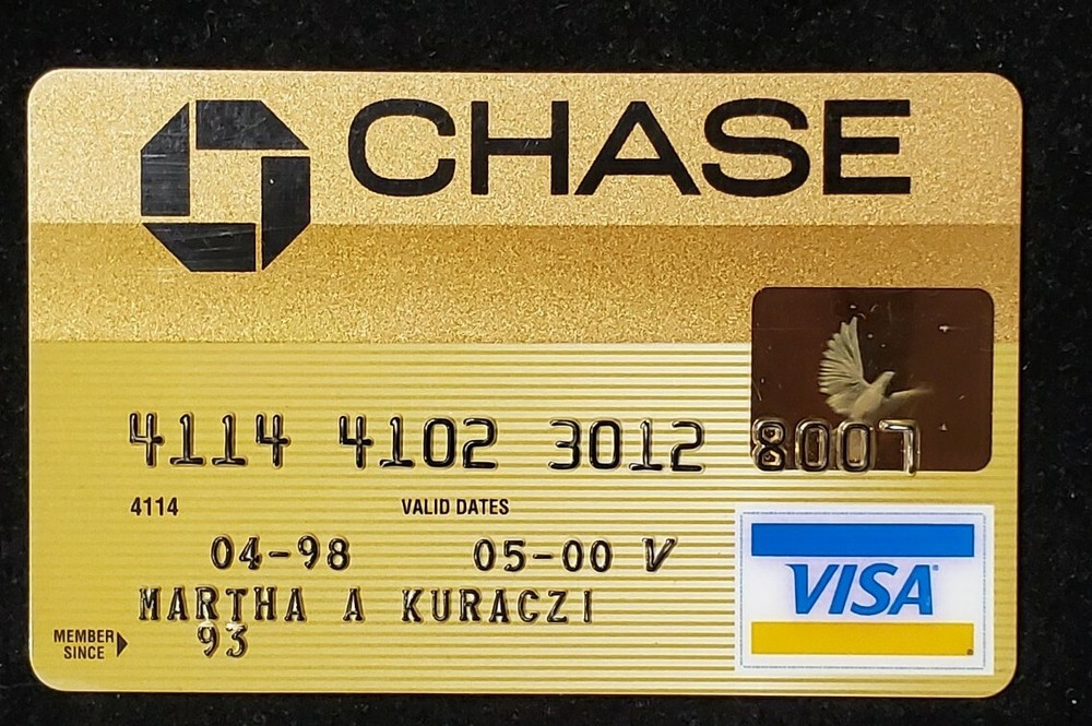 Chase Gold Visa exp 2000 cc1341