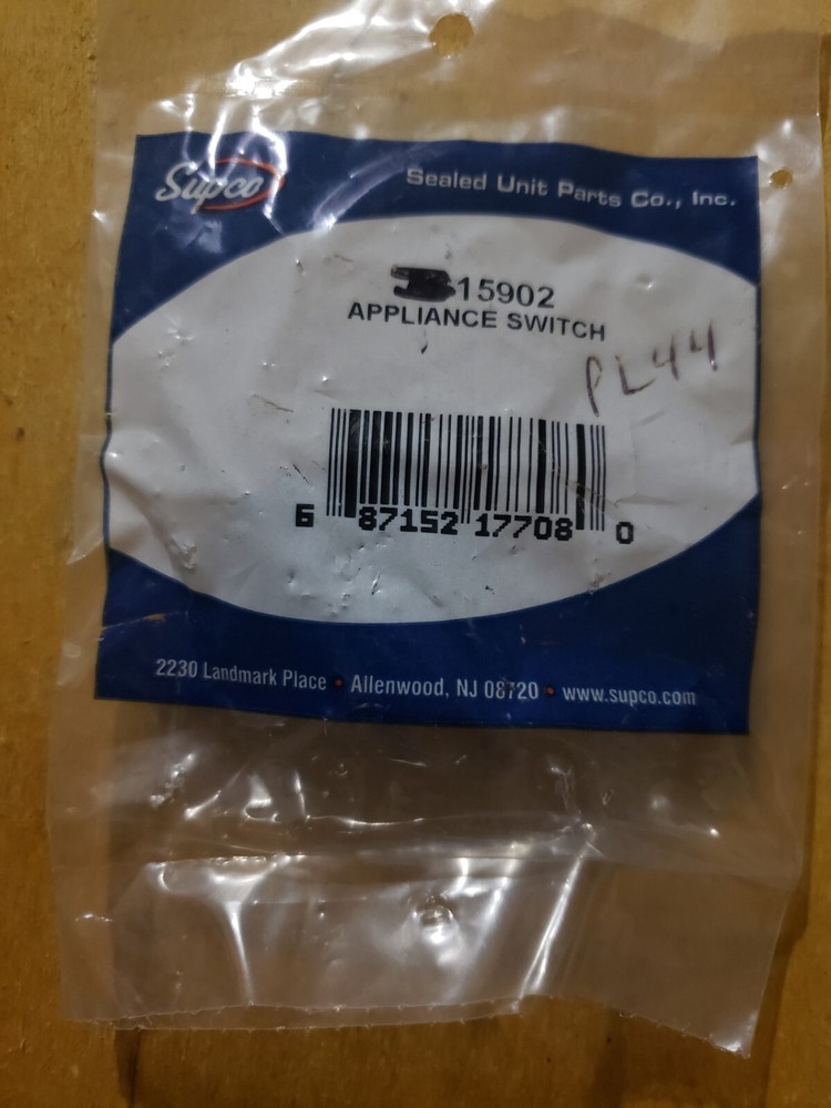 SUPCO Appliance Switch 15902 (Box EEEE)