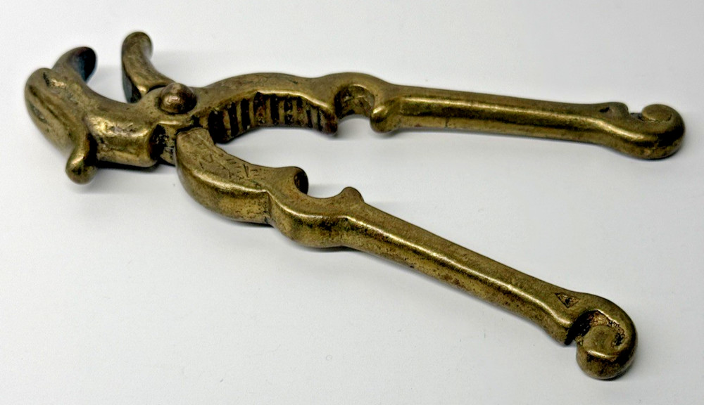 Vintage Heavy Solid Brass Eagle Head Nutcracker, Functional, Griffon, Gryphon