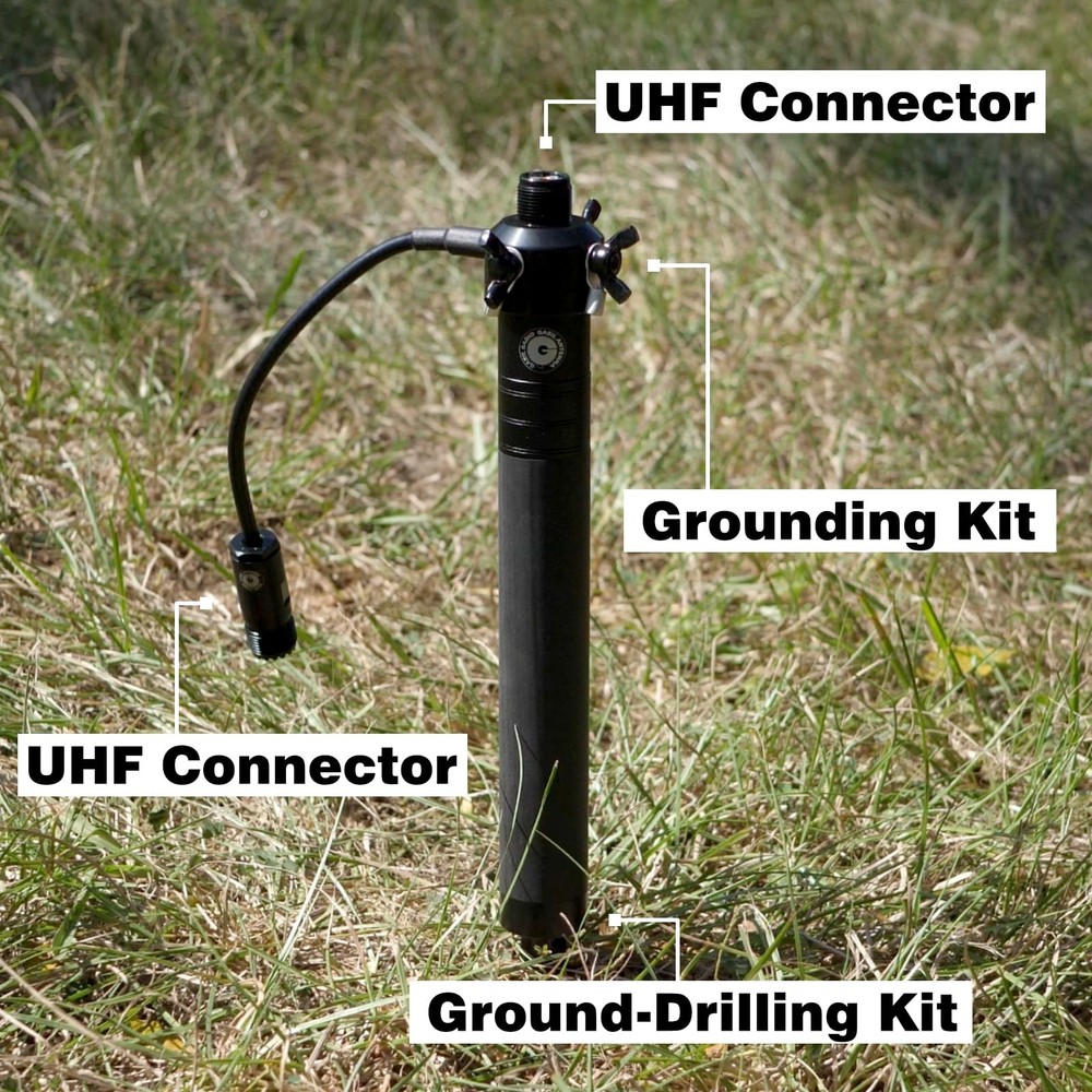 GRA-GNT Package: Hand-Twist Ground Spike Antenna Mount, Tiny Tripod, Pole Mount,