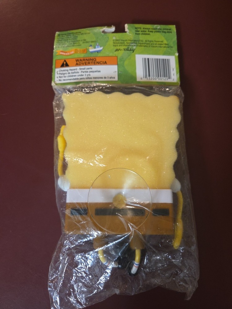 Spongebob Squarepants Bath Sponge with Holder 2002