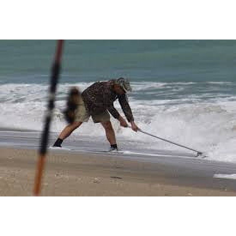 Aluminum Sand Flea Rake W/ Removable Handle Shells Shark Teeth Treasure Hunting