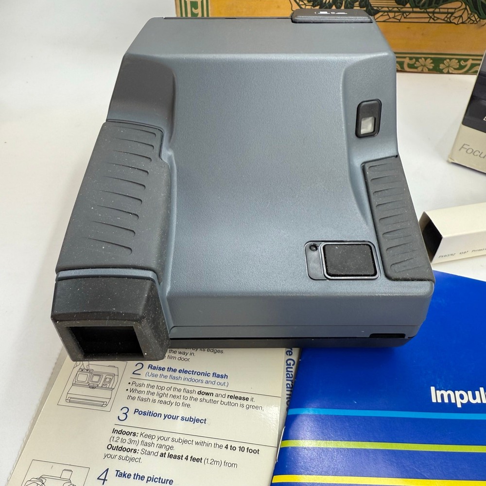 Polaroid Instant Impulse Camera with Box, Manual and Strap Clean UNTESTED